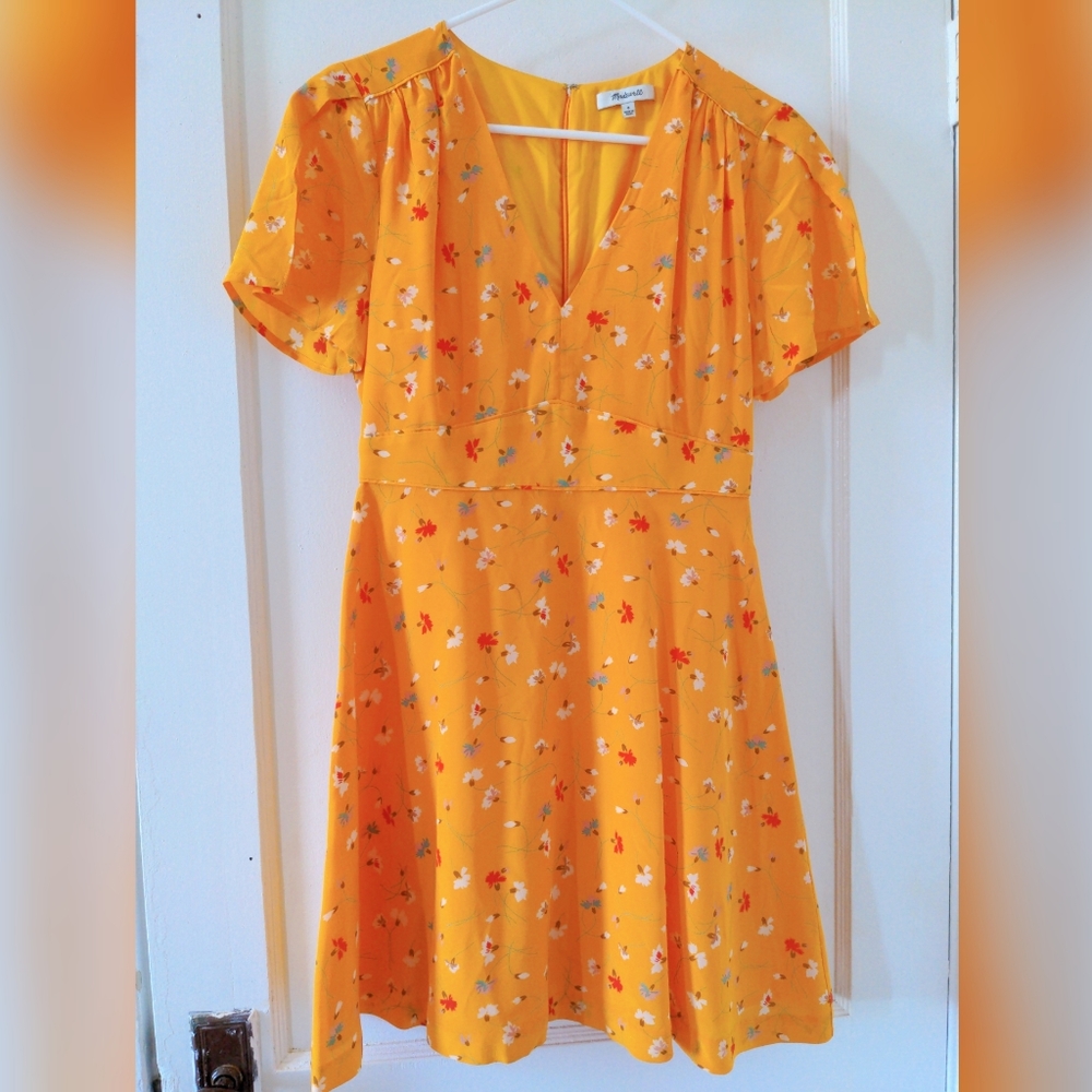 Madewell Belladonna silk floral dress